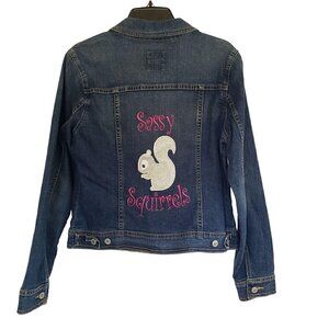 Distressed Old Navy Jean Jacket s L